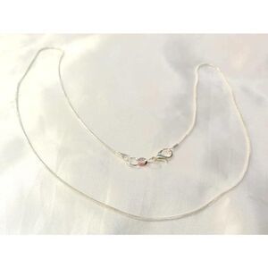 Sterling Silver 925 Plated 22 Inch Snake Chain Necklace New Thin 1/16th" Wide